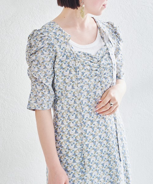 acro（アクロ）の「セットアップボレロ付きワンピース/AC1431（ワンピース・レディース・パープル/ブルー・ﾌﾘ-）」の5枚目の写真