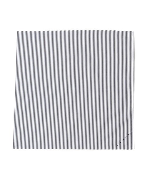 ESTNATION（エストネーション）の「ESTNATION / ストライプ柄ハンカチ（ハンカチ/ハンドタオル・メンズ・ダークネイビー/ワイン・FREE）」の2枚目の写真