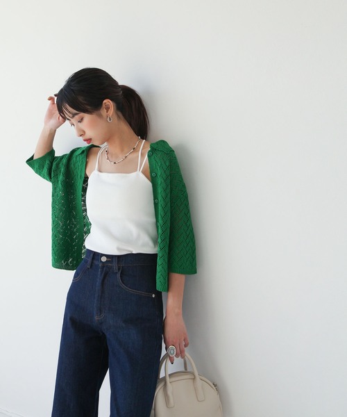 Chillfar（チルファー）の「カップインキャミソール（キャミソール・レディース・ホワイト/ブラック/ベージュ/ブラウン/オレンジ/グリーン・FREE）」の9枚目の写真