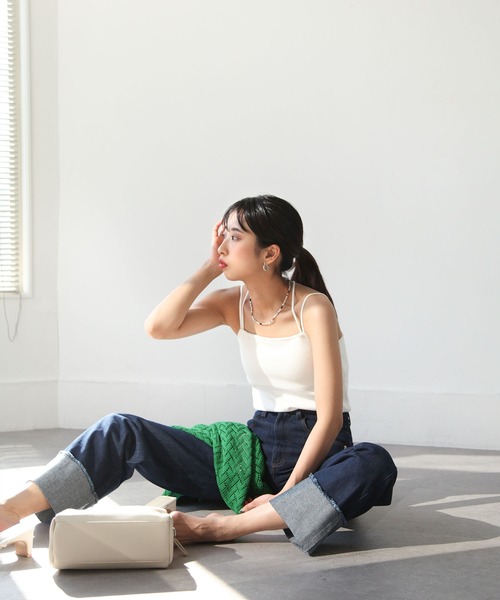 Chillfar（チルファー）の「カップインキャミソール（キャミソール・レディース・ホワイト/ブラック/ベージュ/ブラウン/オレンジ/グリーン・FREE）」の10枚目の写真