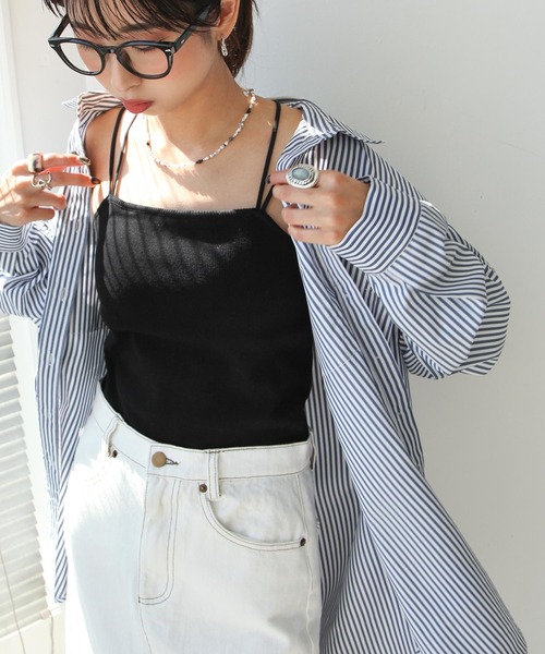 Chillfar（チルファー）の「カップインキャミソール（キャミソール・レディース・ホワイト/ブラック/ベージュ/ブラウン/オレンジ/グリーン・FREE）」の14枚目の写真