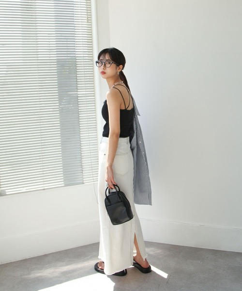 Chillfar（チルファー）の「カップインキャミソール（キャミソール・レディース・ホワイト/ブラック/ベージュ/ブラウン/オレンジ/グリーン・FREE）」の15枚目の写真