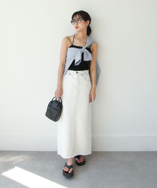 Chillfar（チルファー）の「カップインキャミソール（キャミソール・レディース・ホワイト/ブラック/ベージュ/ブラウン/オレンジ/グリーン・FREE）」の17枚目の写真