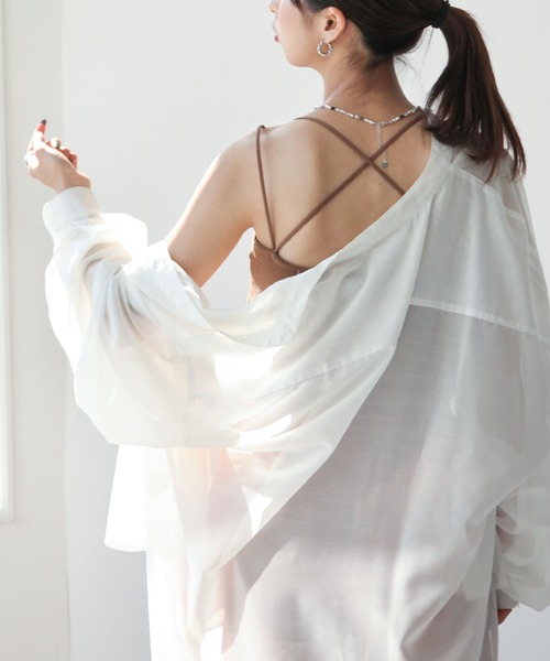 Chillfar（チルファー）の「カップインキャミソール（キャミソール・レディース・ホワイト/ブラック/ベージュ/ブラウン/オレンジ/グリーン・FREE）」の22枚目の写真