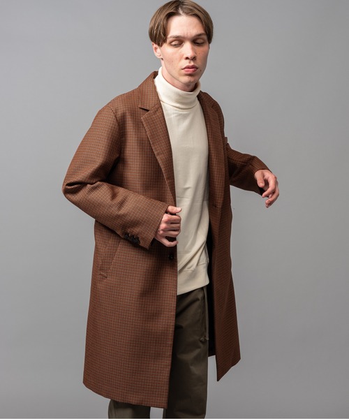 MR.OLIVE ミスター オリーブ チェスターコート コート MR.OLIVE（ミスターオリーブ）の「レトロ ポリエステルツイル