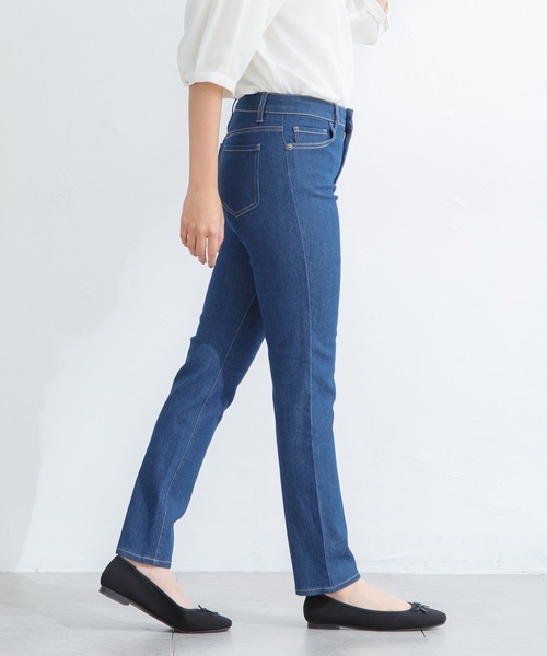 Honeys(ハニーズ)の「デニムスキニー(股下70cm)(デニムパンツ・レディース・ブラック/ライトインディゴブルー/ワンウォッシュ・LL/SS/S/M/L)」の11枚目の写真