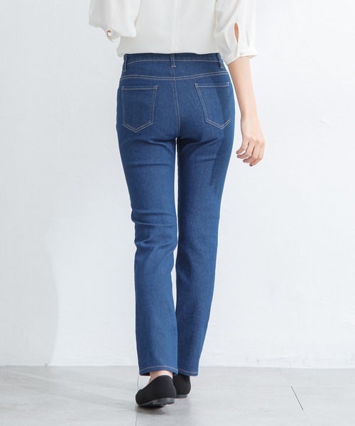 Honeys(ハニーズ)の「デニムスキニー(股下70cm)(デニムパンツ・レディース・ブラック/ライトインディゴブルー/ワンウォッシュ・LL/SS/S/M/L)」の12枚目の写真