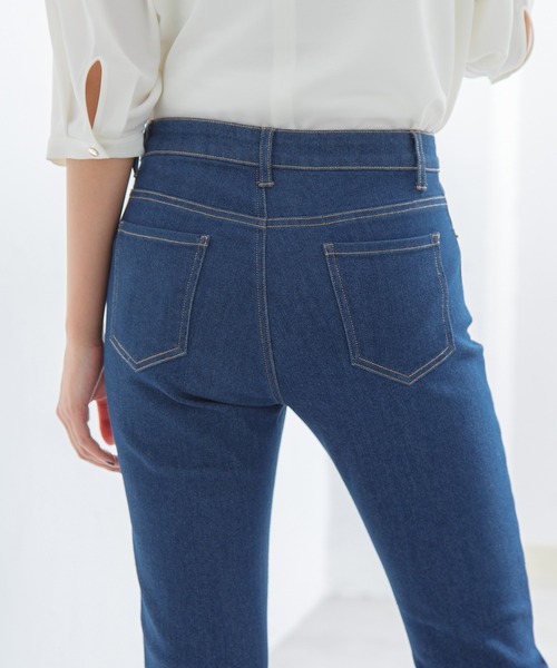 Honeys(ハニーズ)の「デニムスキニー(股下70cm)(デニムパンツ・レディース・ブラック/ライトインディゴブルー/ワンウォッシュ・LL/SS/S/M/L)」の14枚目の写真