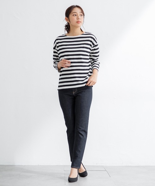 Honeys(ハニーズ)の「デニムスキニー(股下70cm)(デニムパンツ・レディース・ブラック/ライトインディゴブルー/ワンウォッシュ・LL/SS/S/M/L)」の20枚目の写真