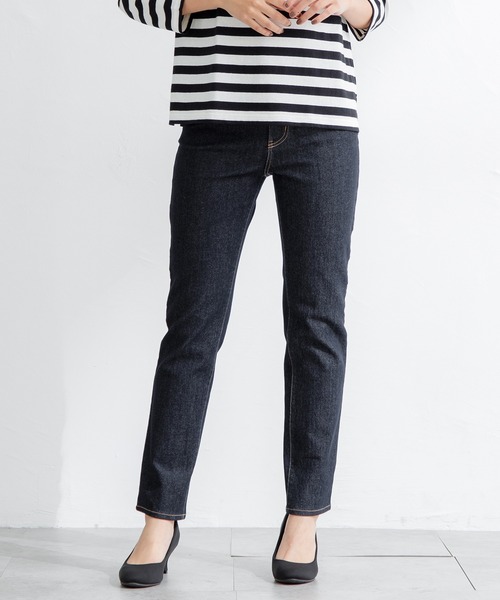 Honeys(ハニーズ)の「デニムスキニー(股下70cm)(デニムパンツ・レディース・ブラック/ライトインディゴブルー/ワンウォッシュ・LL/SS/S/M/L)」の21枚目の写真