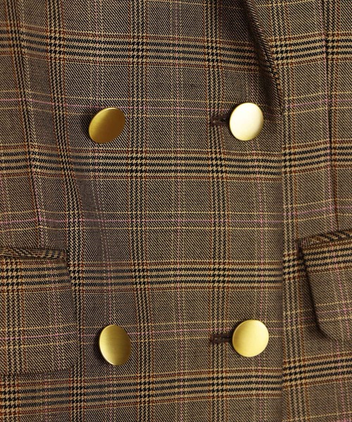 グレンオーバーチェックダブル ジャケット グレンオーバーチェックダブル ジャケット | ANAYI/アナイ