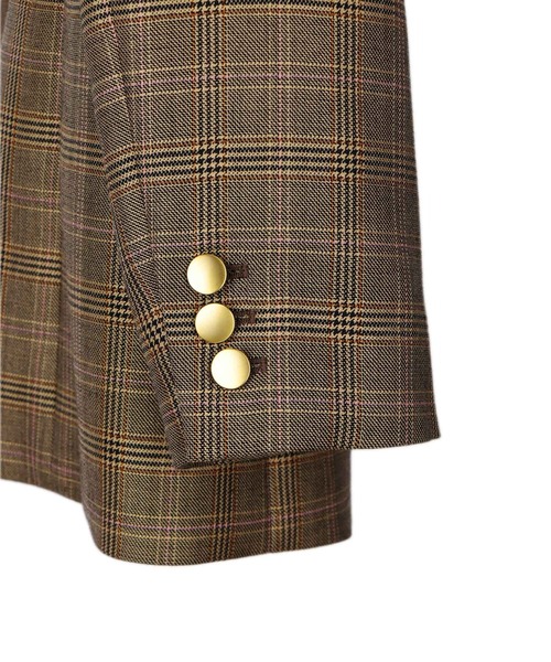 ANAYI（アナイ）の「グレンオーバーチェックダブル ジャケット