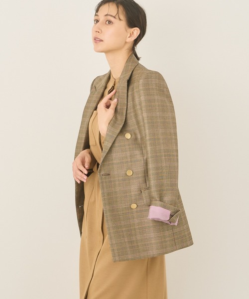 グレンオーバーチェックダブル ジャケット ANAYI（アナイ）の「グレンオーバーチェックダブル ジャケット（その他