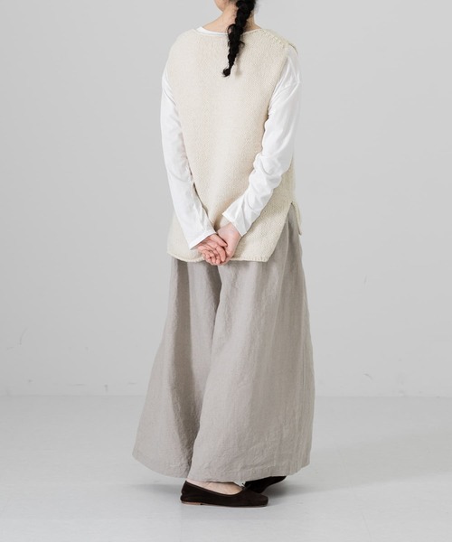 かぐれ(カグレ)の「『一部WEB限定カラー』ペルーニットベスト(ベスト・レディース・ダークブラウン/グレー/アイボリー・FREE)」の10枚目の写真