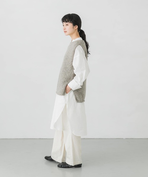 かぐれ - 新品タグ付◉ ペルーワイドニットベスト　かぐれ　GRAY DOORS 新品タグ付◉ ペルーワイドニットベスト かぐれ GRAY DOORS