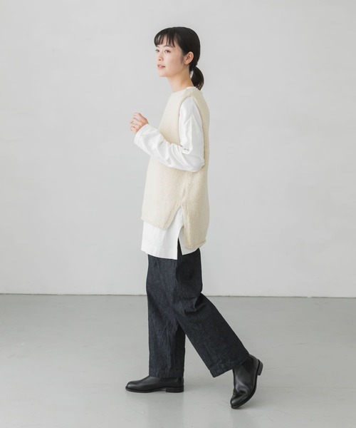 かぐれ(カグレ)の「『一部WEB限定カラー』ペルーニットベスト(ベスト・レディース・ダークブラウン/グレー/アイボリー・FREE)」の13枚目の写真