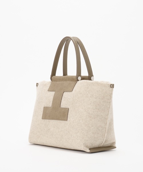 IACUCCI（イアクッチ）の「ソルベット M FELTRO MONOREWOOLY（トートバッグ・レディース・グレー/ベージュ系その他・FREE）」の8枚目の写真