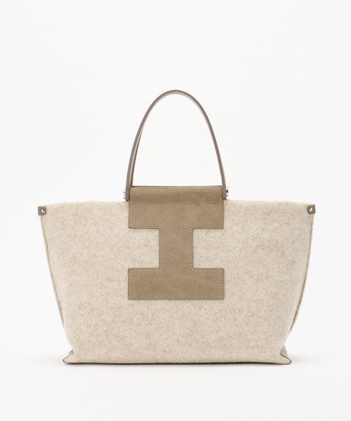 IACUCCI（イアクッチ）の「ソルベット M FELTRO MONOREWOOLY（トートバッグ・レディース・グレー/ベージュ系その他・FREE）」の9枚目の写真