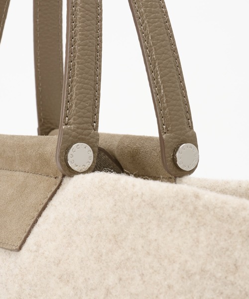 IACUCCI（イアクッチ）の「ソルベット M FELTRO MONOREWOOLY（トートバッグ・レディース・グレー/ベージュ系その他・FREE）」の10枚目の写真