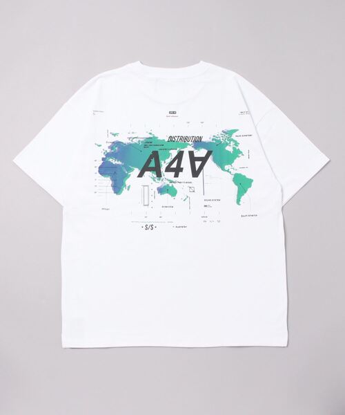 A4A(エーフォーエー)の「A4A(エーフォーエー) EARTH 半袖Tシャツ(Tシャツ/カットソー・メンズ・ブラック/ホワイト・F)」の3枚目の写真