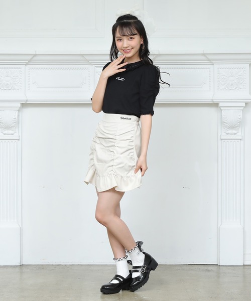 PINKHUNT（ピンクハント）の「PINKHUNT くしゅくしゅギャザースカート 7210K（スカート・キッズ・ブラウン/ブラック・130cm/150cm/140cm/160cm/120cm）」の13枚目の写真