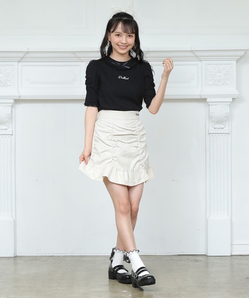 PINKHUNT（ピンクハント）の「PINKHUNT くしゅくしゅギャザースカート 7210K（スカート・キッズ・ブラウン/ブラック・130cm/150cm/140cm/160cm/120cm）」の12枚目の写真