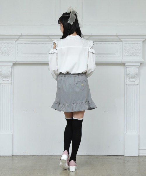 PINKHUNT（ピンクハント）の「PINKHUNT くしゅくしゅギャザースカート 7210K（スカート・キッズ・ブラウン/ブラック・130cm/150cm/140cm/160cm/120cm）」の5枚目の写真