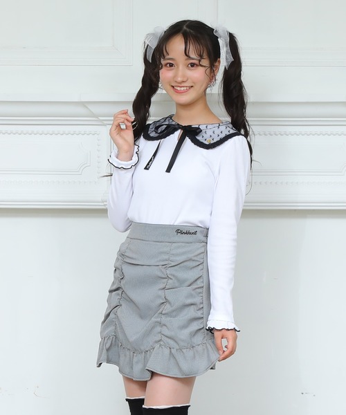 PINKHUNT（ピンクハント）の「PINKHUNT くしゅくしゅギャザースカート 7210K（スカート・キッズ・ブラウン/ブラック・130cm/150cm/140cm/160cm/120cm）」の20枚目の写真