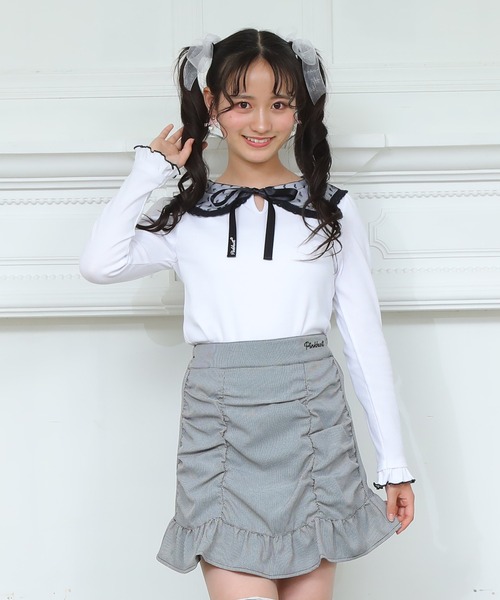 PINKHUNT（ピンクハント）の「PINKHUNT くしゅくしゅギャザースカート 7210K（スカート・キッズ・ブラウン/ブラック・130cm/150cm/140cm/160cm/120cm）」の19枚目の写真