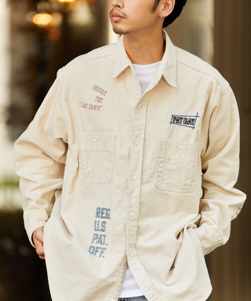 PAYDAY(ペイデイ)の「PAY DAY/ペイデイ SP MEMORIAL SHT/メモリアルシャツ(シャツ/ブラウス・メンズ・オフホワイト・LARGE/SMALL/MEDIUM)」の2枚目の写真