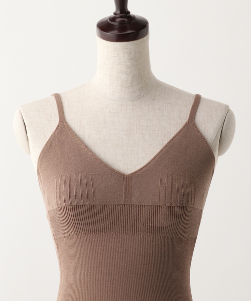 【NAKES /ネイクス】 BRA タンクトップ 15,400円 nakes/ネイクス】V Neck Knit Bra Tank◇（タンクトップ