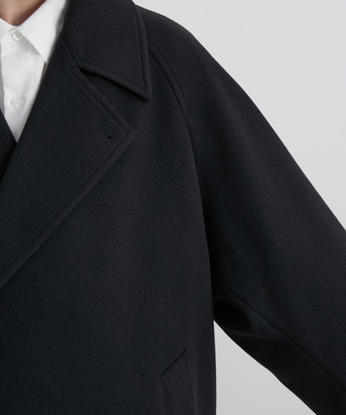 JUNRED（ジュンレッド）の「ウーリーニットラグランオーバートレンチコート（トレンチコート・メンズ・ライトグレー/ブラック/グリーン・S/M/L）」の10枚目の写真