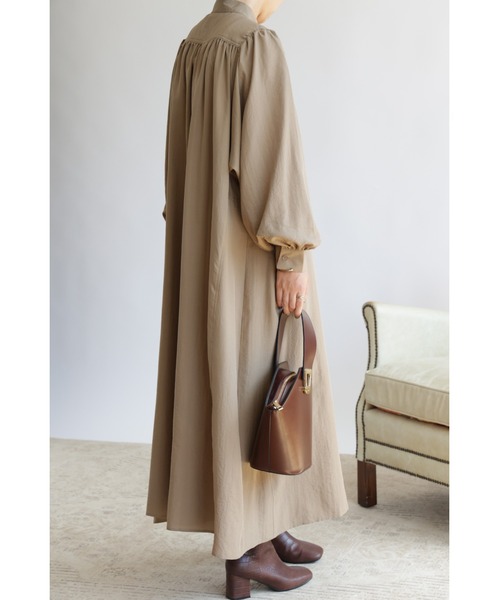 &. NOSTALGIA（アンドドットノスタルジア）の「【ZOZO限定】ボヤージュシャツワンピース（ワンピース・レディース・ブラック/グリーン/ホワイト/グレイッシュベージュ/パープル・FREE）」の20枚目の写真