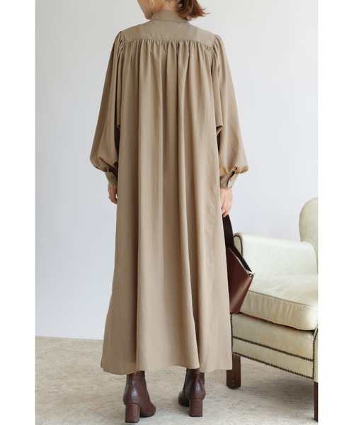 &. NOSTALGIA（アンドドットノスタルジア）の「【ZOZO限定】ボヤージュシャツワンピース（ワンピース・レディース・ブラック/グリーン/ホワイト/グレイッシュベージュ/パープル・FREE）」の21枚目の写真