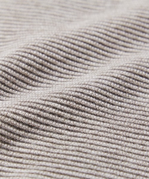 MEN'S MELROSE（メンズメルローズ）の「ミドルゲージリップルクルーネックニット（ニット/セーター・メンズ・グリーン/ライトベージュ/ネイビー/パープル/グレイッシュベージュ・4/3）」の12枚目の写真