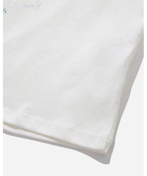 Saturdays NYC（サタデーズ ニューヨークシティ ）の「LEISURE STUDIES STANDARD TEE（Tシャツ/カットソー・レディース・オフホワイト/サックスブルー・S/M/X-SMALL/L）」の10枚目の写真