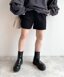 w closet | ケーブル編みジャガードショートパンツ(その他パンツ)