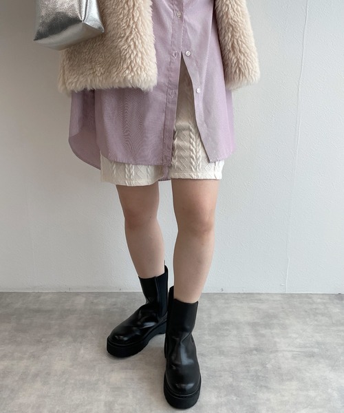 w closet（ダブルクローゼット）の「ケーブル編みジャガードショートパンツ（その他パンツ・レディース・アイボリー/ブルー/ブラック・FREE）」の11枚目の写真