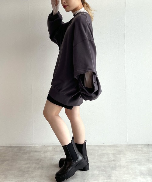 w closet（ダブルクローゼット）の「ケーブル編みジャガードショートパンツ（その他パンツ・レディース・アイボリー/ブルー/ブラック・FREE）」の17枚目の写真