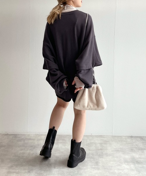 w closet（ダブルクローゼット）の「ケーブル編みジャガードショートパンツ（その他パンツ・レディース・アイボリー/ブルー/ブラック・FREE）」の20枚目の写真