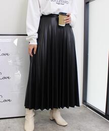 INGNI | フェイクレザープリーツスカート(スカート)