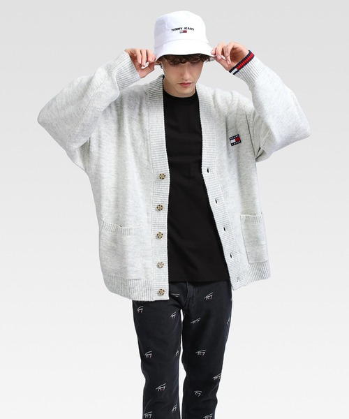 tommy jeans（トミー ジーンズ）の「スケーターバッジロゴカーディガン（カーディガン/ボレロ・メンズ・ブラック/グレー・SMALL/MEDIUM/LARGE/X-LARGE）」の5枚目の写真