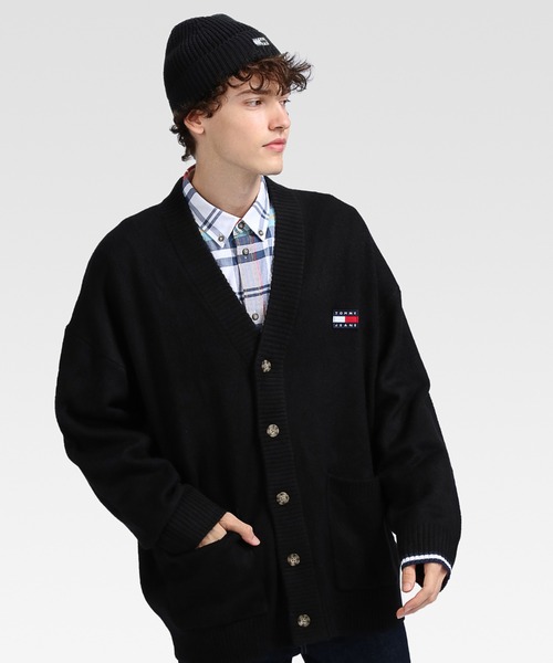 tommy jeans（トミー ジーンズ）の「スケーターバッジロゴカーディガン（カーディガン/ボレロ・メンズ・ブラック/グレー・SMALL/MEDIUM/LARGE/X-LARGE）」の4枚目の写真