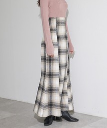 ADIRA | キモウチェックロングマーメイドスカート(スカート)