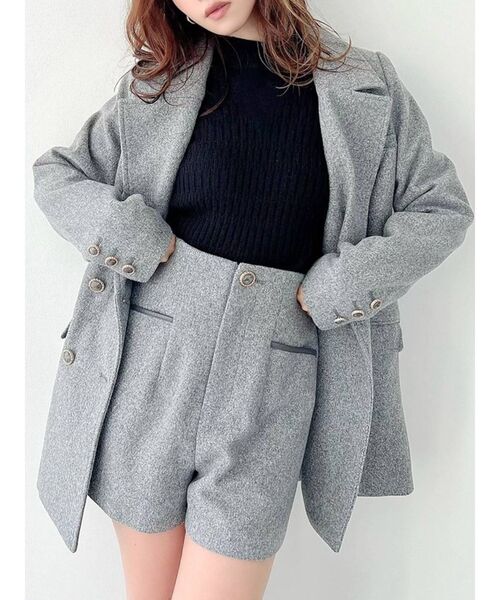 RESEXXY(リゼクシー)の「デザインコンパクトニットトップス(ニット/セーター・レディース・ブラック/ブラウン/アイボリー/ブルー・FREE)」の3枚目の写真