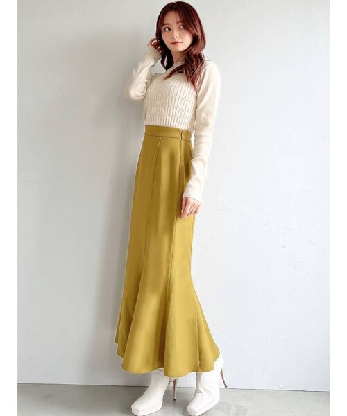 RESEXXY(リゼクシー)の「デザインコンパクトニットトップス(ニット/セーター・レディース・ブラック/ブラウン/アイボリー/ブルー・FREE)」の13枚目の写真