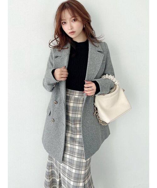 RESEXXY(リゼクシー)の「デザインコンパクトニットトップス(ニット/セーター・レディース・ブラック/ブラウン/アイボリー/ブルー・FREE)」の18枚目の写真