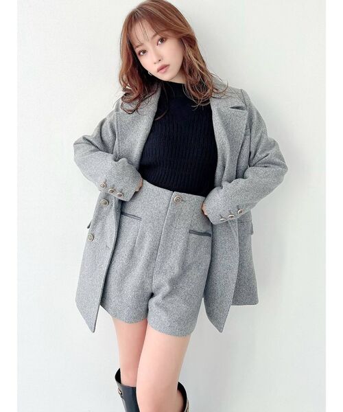 RESEXXY(リゼクシー)の「デザインコンパクトニットトップス(ニット/セーター・レディース・ブラック/ブラウン/アイボリー/ブルー・FREE)」の22枚目の写真