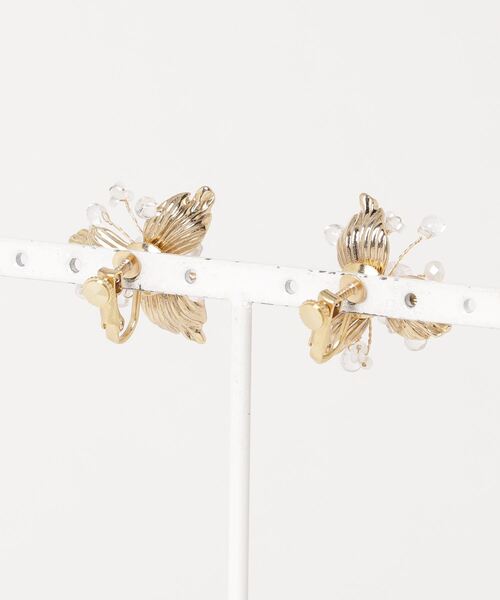 Zoule(ゾーラ)の「Zoule ゾーラ:decoration flower 天然石 デコレーションフラワー イヤリング(イヤリング・レディース・ゴールド/シルバー・FREE)」の10枚目の写真