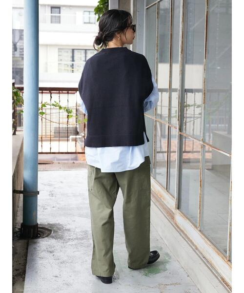 CRAFT STANDARD BOUTIQUE(クラフトスタンダードブティック)の「クルーネックニットベスト *(ベスト・レディース・ブラック/グレイッシュベージュ/ブラウン・FREE)」の19枚目の写真